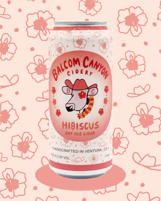 Hibiscus Hard Cider (4 pack of 16oz cans)